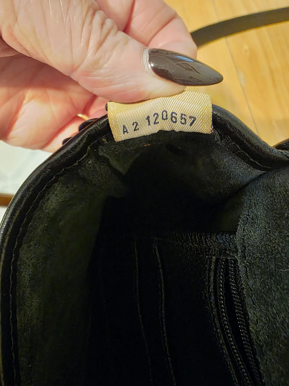 Vintage 90s Dooney & Bourke Black Leather Crossbody Bag